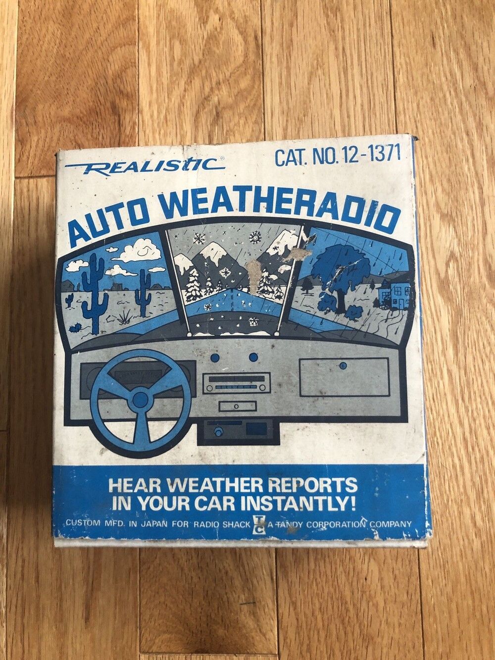 Vintage Realistic Weateradio for Car by Radio Shack in Original Box